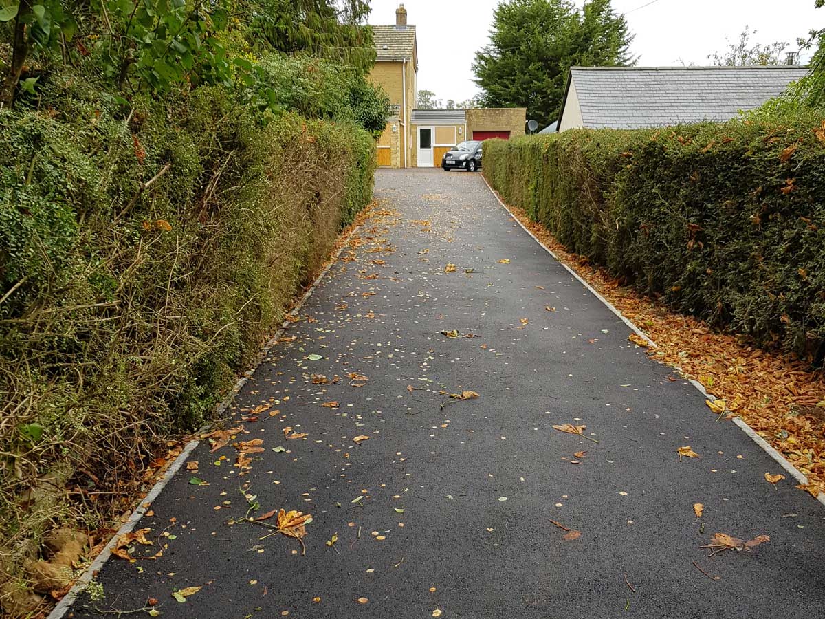 drive way before work started