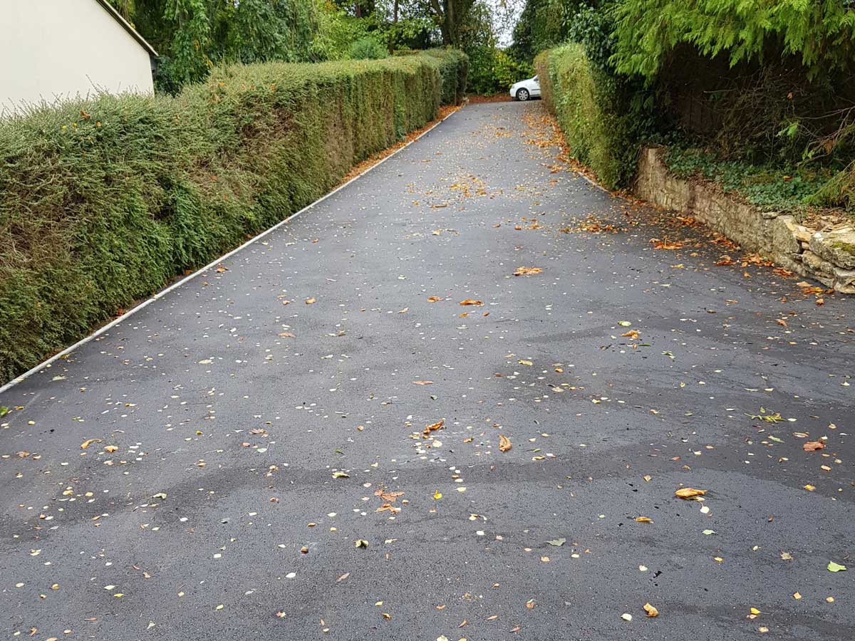 drive way before work started