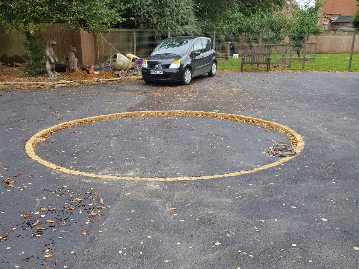 drive way before work started